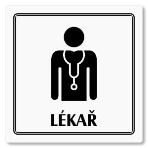 Lékař, 148x148mm, bílá, Utah